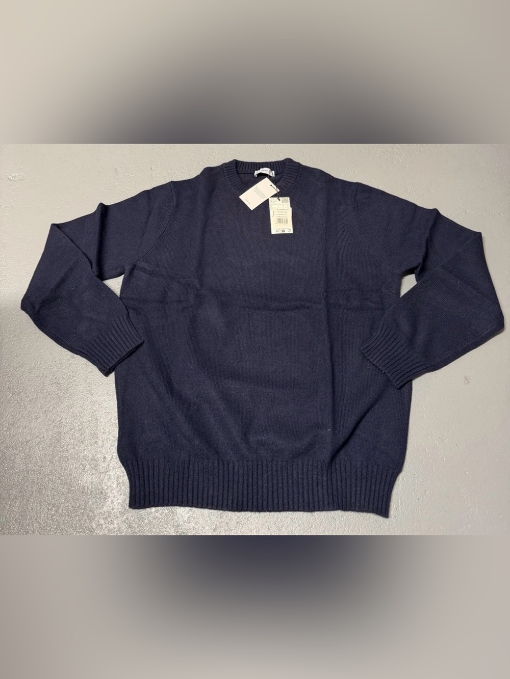 NWT MANGO MNG Wool Men’s Knit Sweater Long Sleeve Crewneck Pullover Size Large